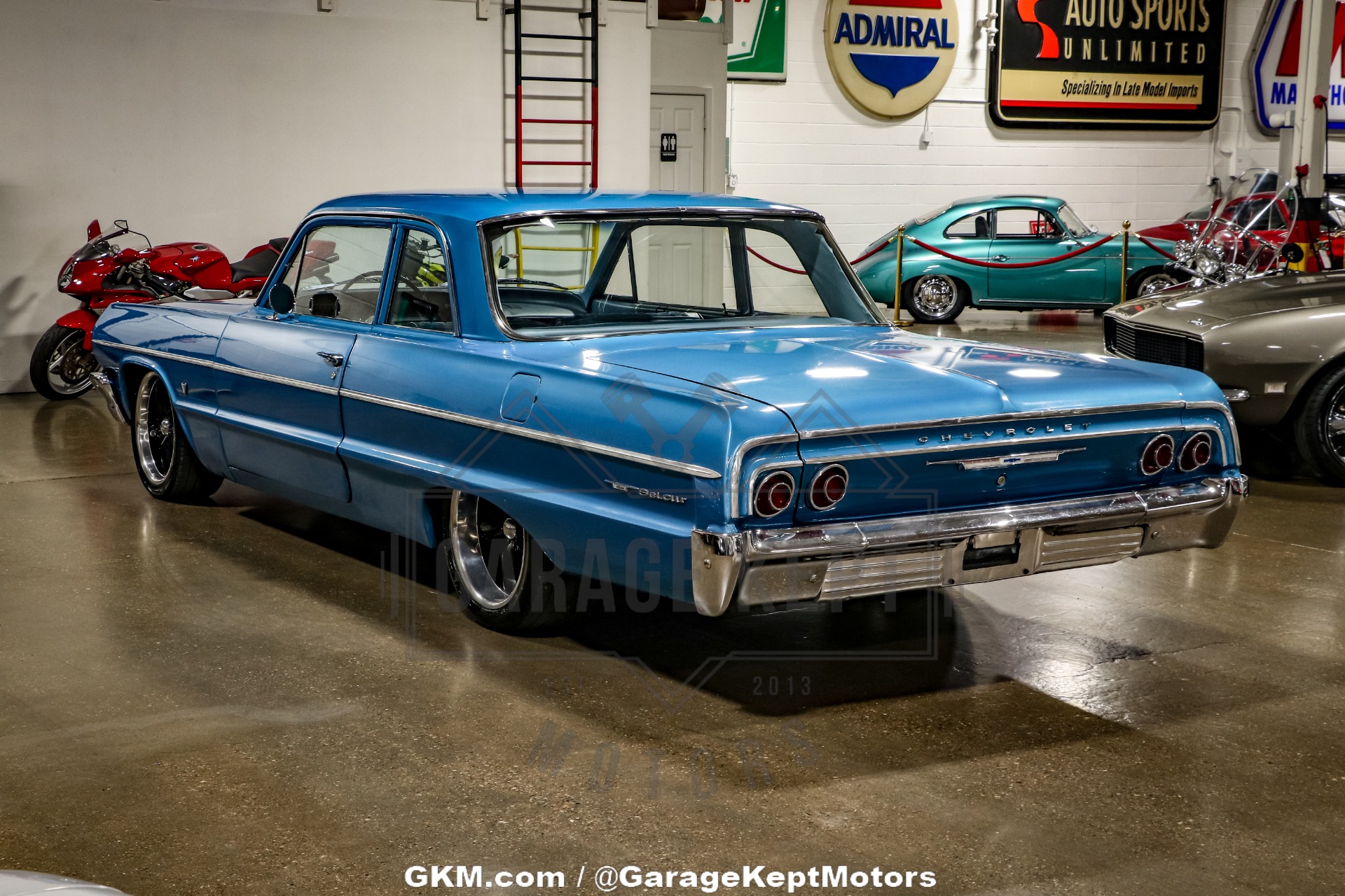 Chevrolet-Bel-air-1964-Blue-Blue-35