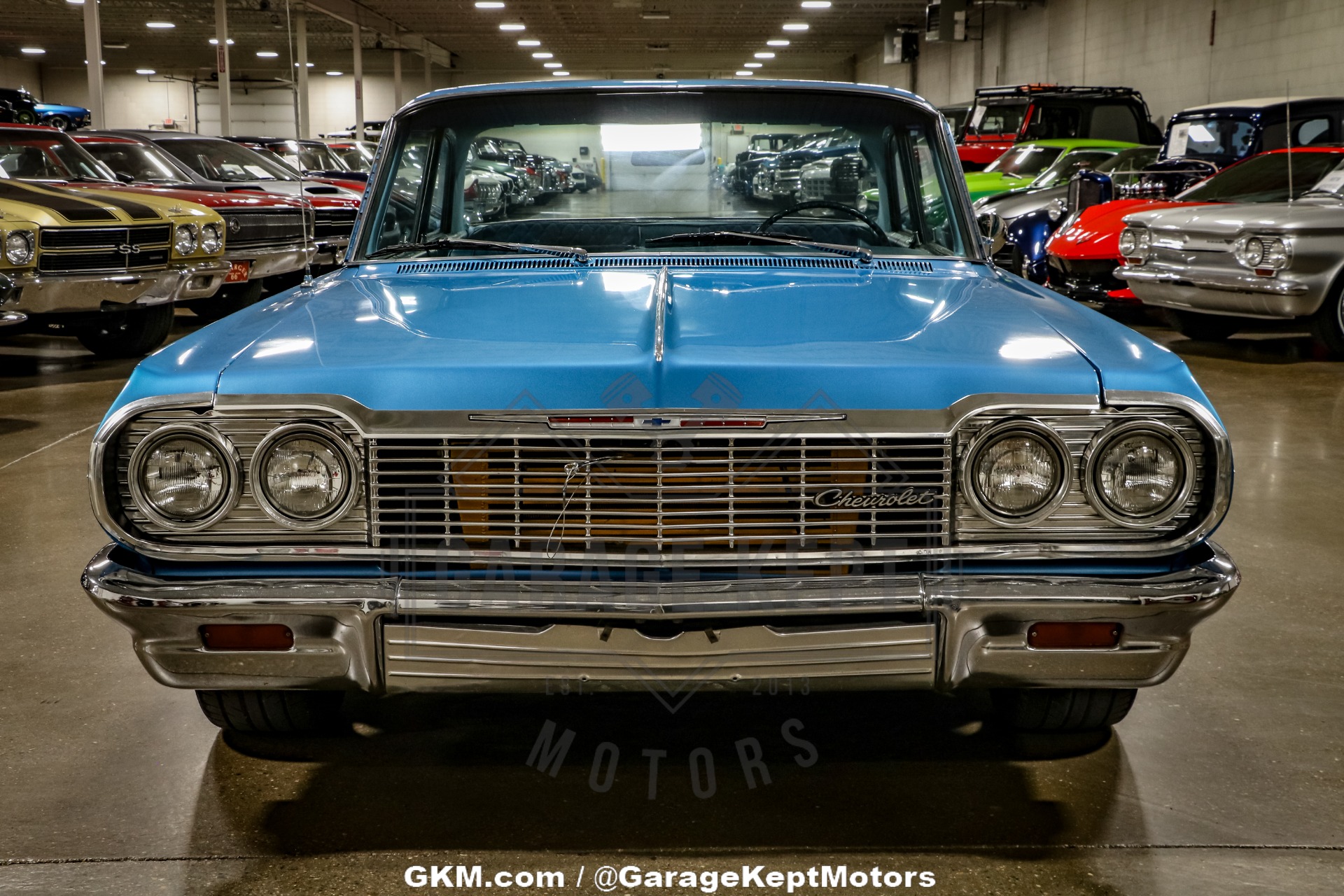 Chevrolet-Bel-air-1964-Blue-Blue-46