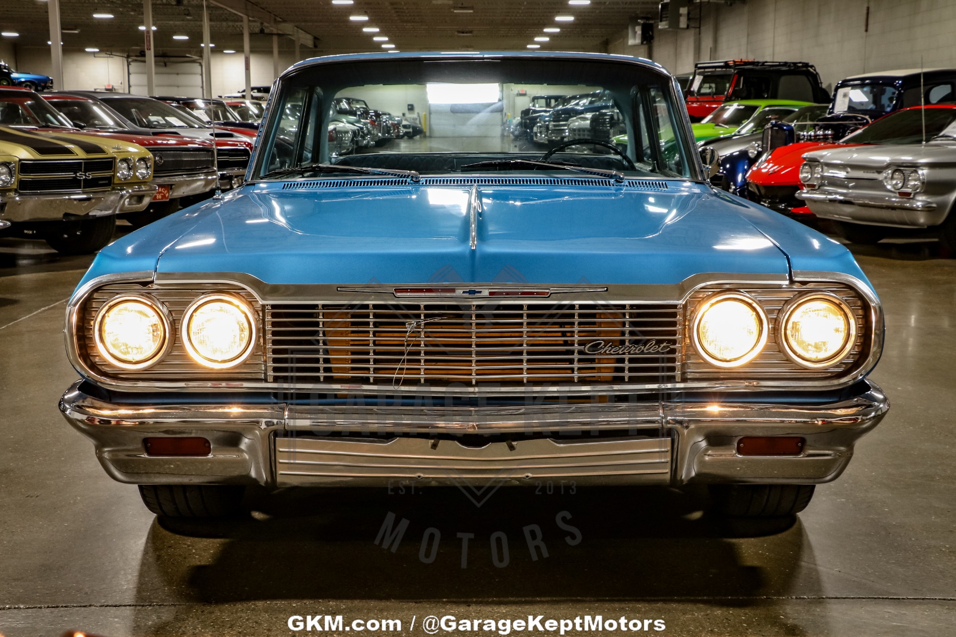 Chevrolet-Bel-air-1964-Blue-Blue-47