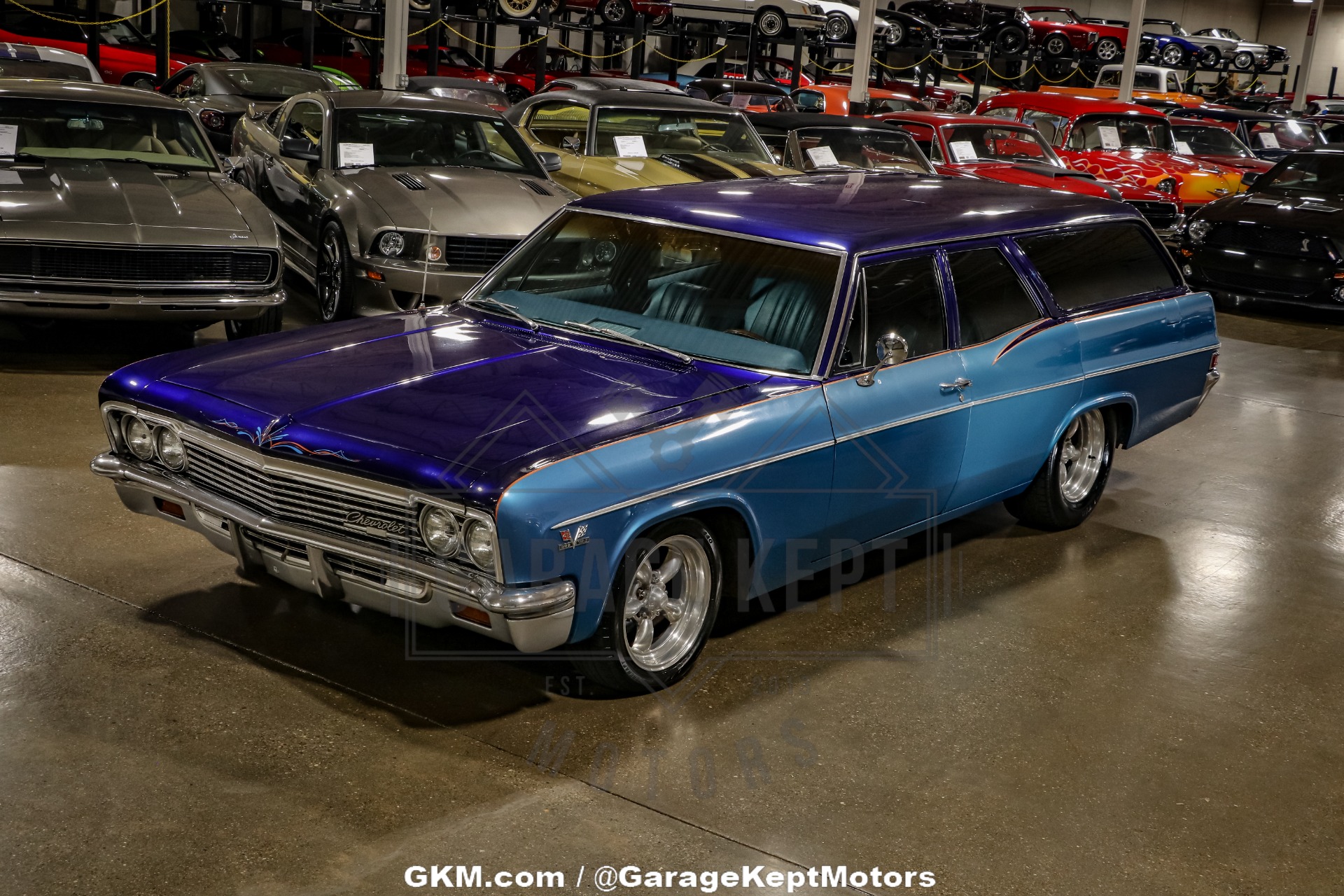 Chevrolet-Bel-air-1966-Blue-Blue-36