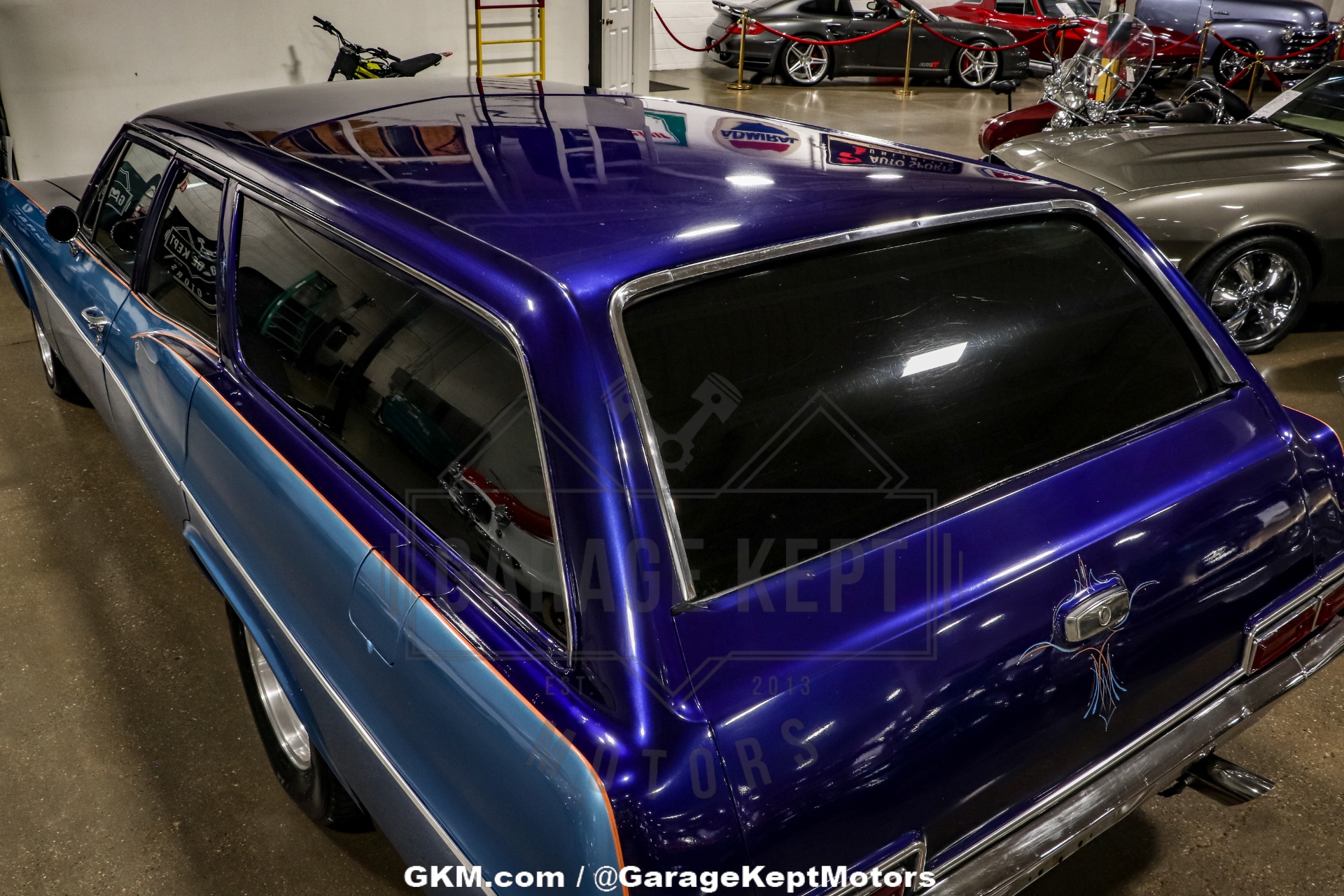 Chevrolet-Bel-air-1966-Blue-Blue-40