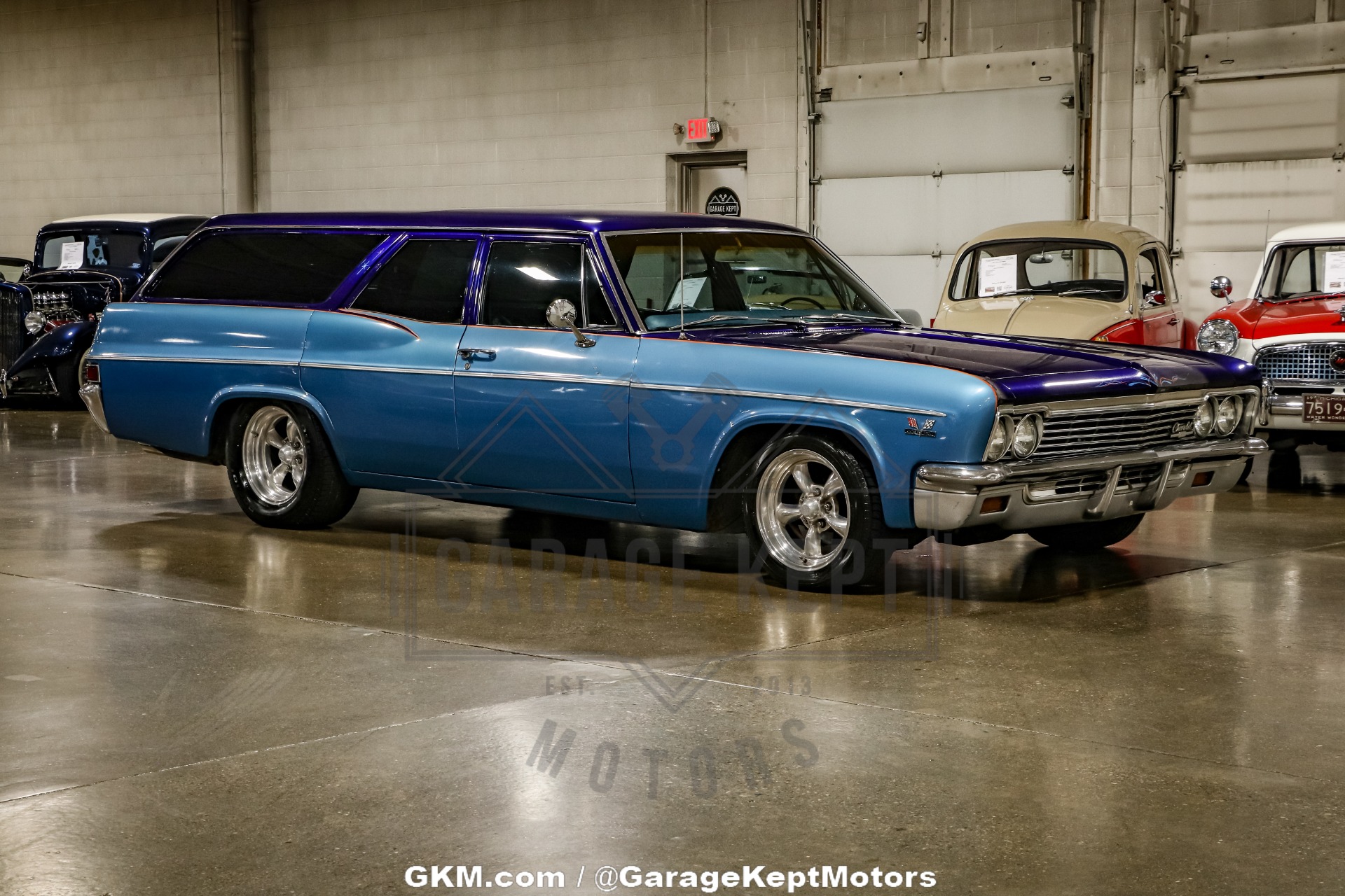 Chevrolet-Bel-air-1966-Blue-Blue-49