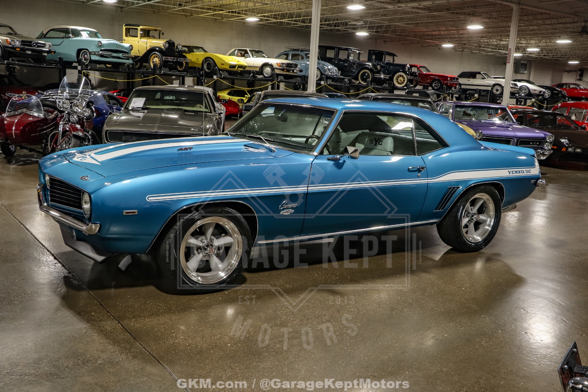 Chevrolet-Camaro-1969-Blue-White-11