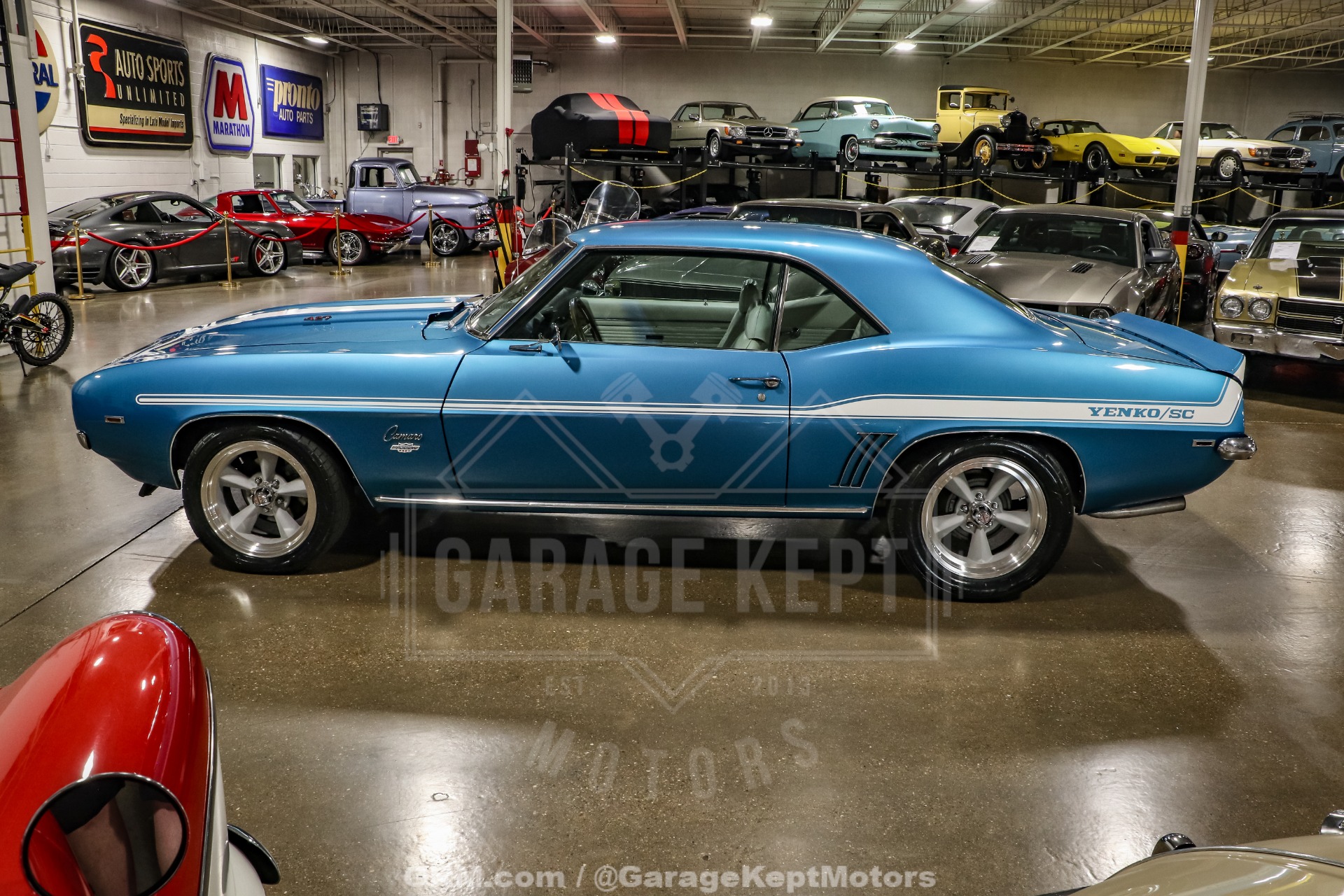 Chevrolet-Camaro-1969-Blue-White-14