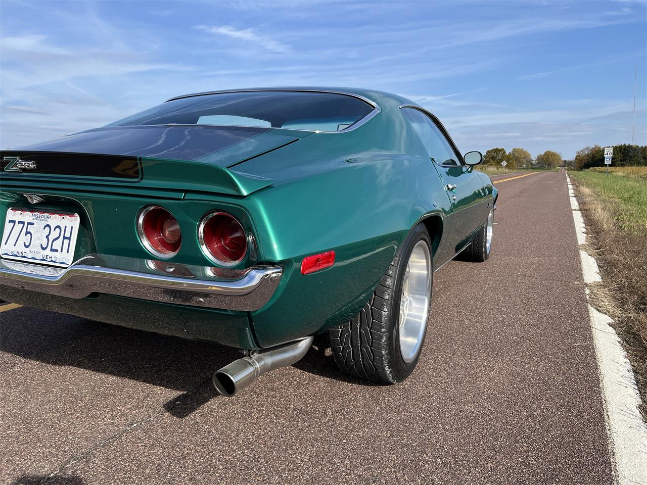Chevrolet-Camaro-1971-Green-Black-1