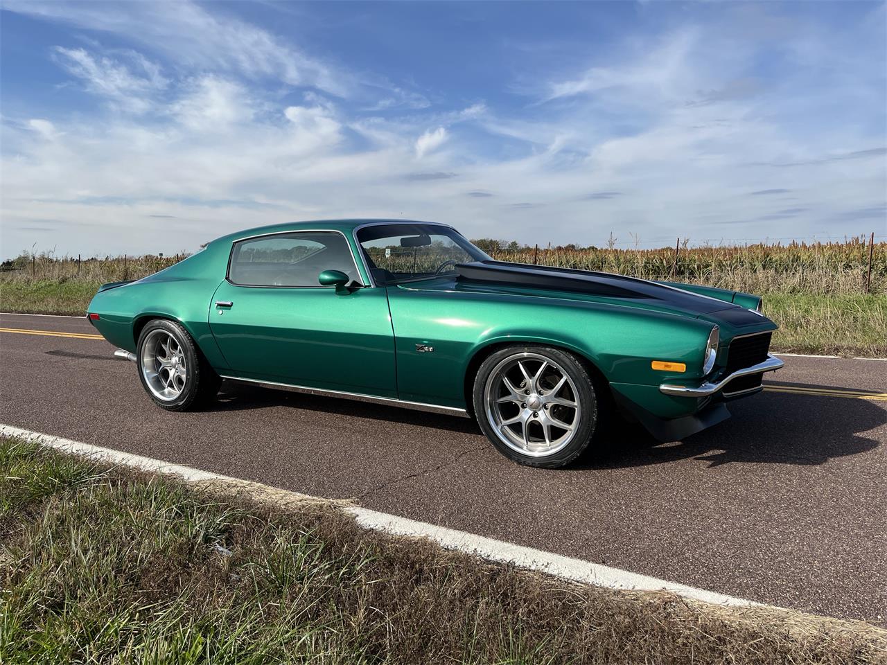 Chevrolet-Camaro-1971-Green-Black-12