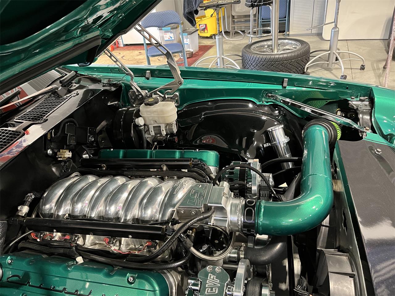 Chevrolet-Camaro-1971-Green-Black-35