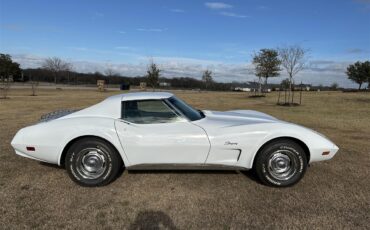 Chevrolet-Corvette-1974-White-Silver