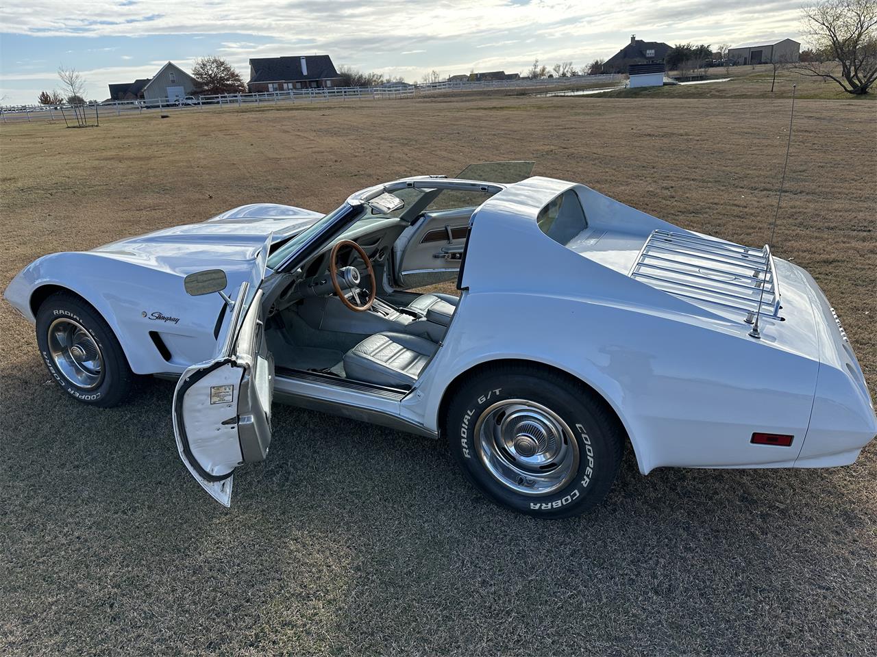 Chevrolet-Corvette-1974-White-Silver-5