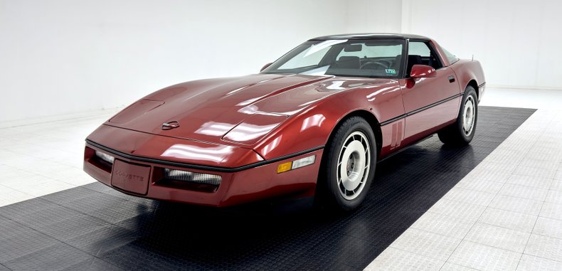 Chevrolet-Corvette-1987-Dark-Red-Metallic-Graphite-8