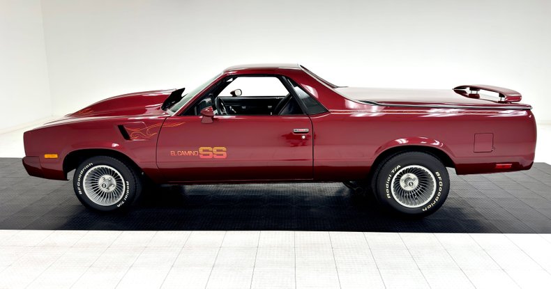 Chevrolet-El-camino-1982-Dark-Red-Metallic-Black-1