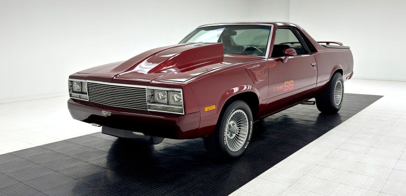 Chevrolet-El-camino-1982-Dark-Red-Metallic-Black