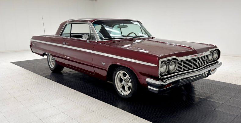 Chevrolet-Impala-ss-1964-Maroon-Metallic-Black-11
