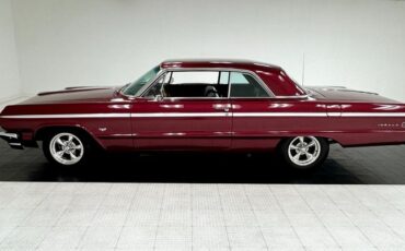 Chevrolet-Impala-ss-1964-Maroon-Metallic-Black
