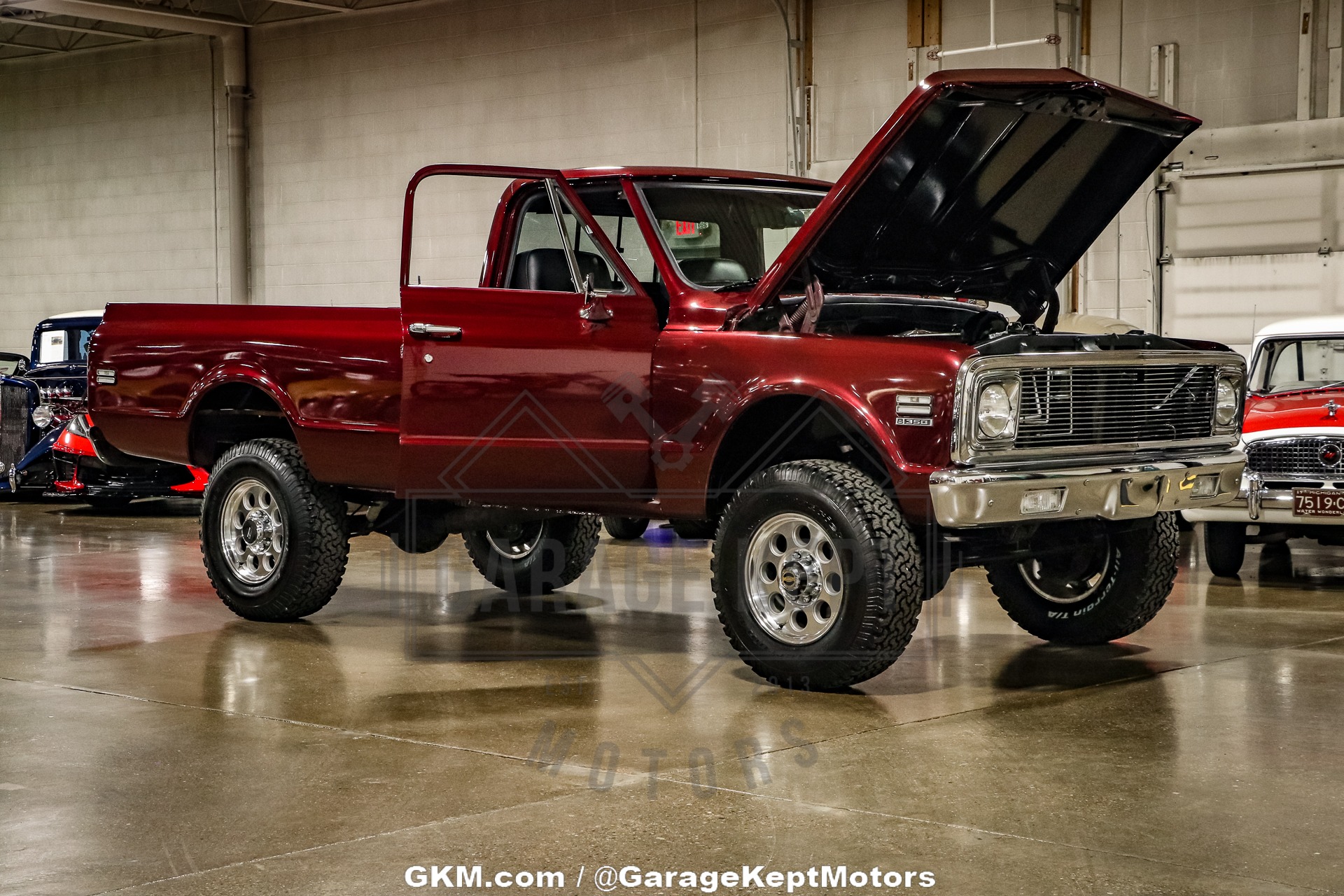 Chevrolet-K20-1972-BurgundyMaroon-Black-3