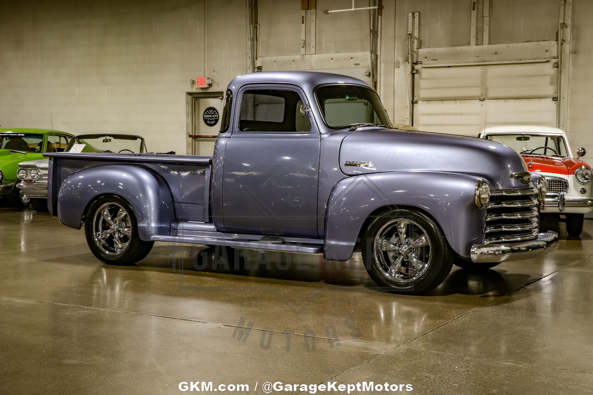 Chevrolet-Pickup-1955-Blueberry-Metallic-Gray-14