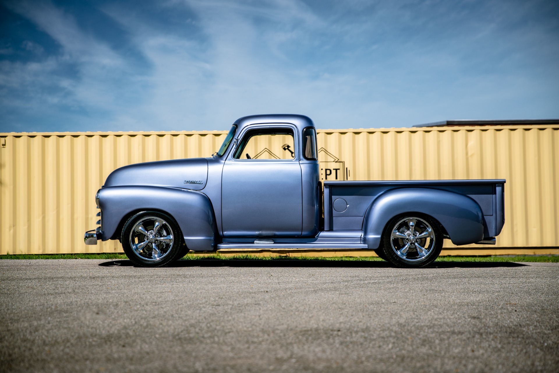 Chevrolet-Pickup-1955-Blueberry-Metallic-Gray-23