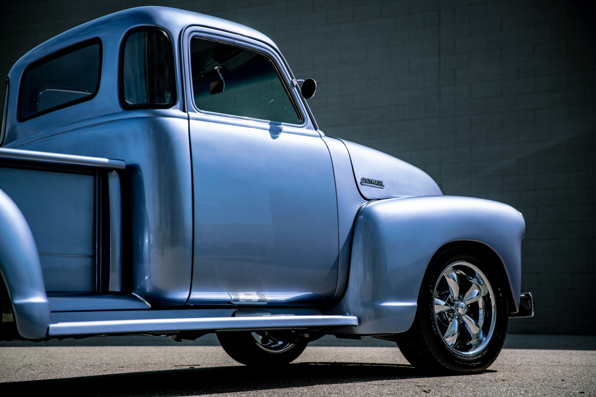 Chevrolet-Pickup-1955-Blueberry-Metallic-Gray-5