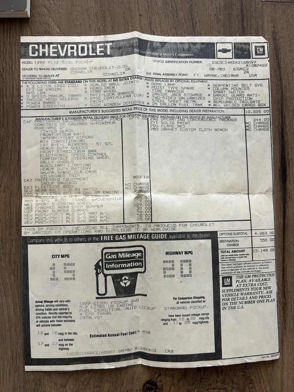 Chevrolet-Silverado-1500-1989-Flame-Red-Garnet-Costom-Cloth-13