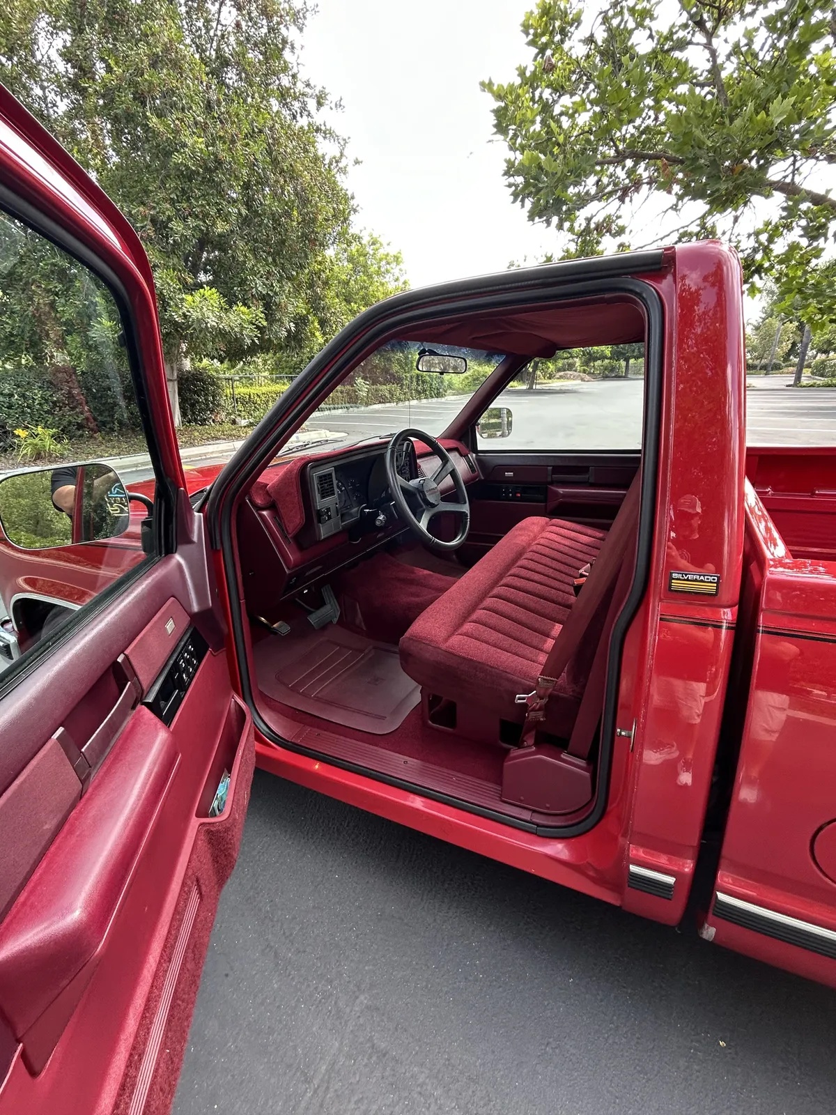 Chevrolet-Silverado-1500-1989-Flame-Red-Garnet-Costom-Cloth-4