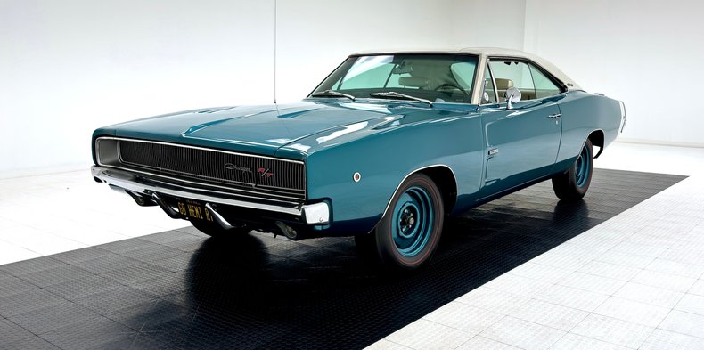 Dodge-Charger-1968-Medium-Dark-Turquois-White-43