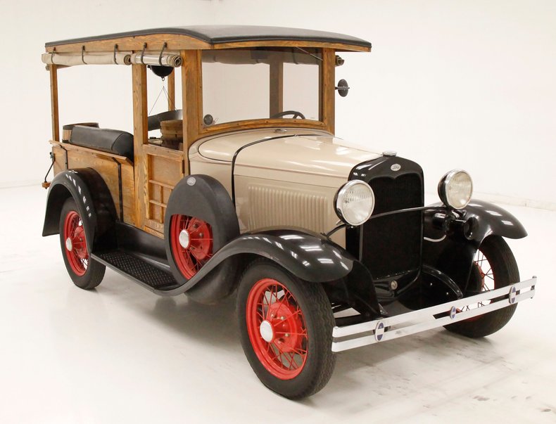 Ford-Model-a-1931-Beige-Black-4