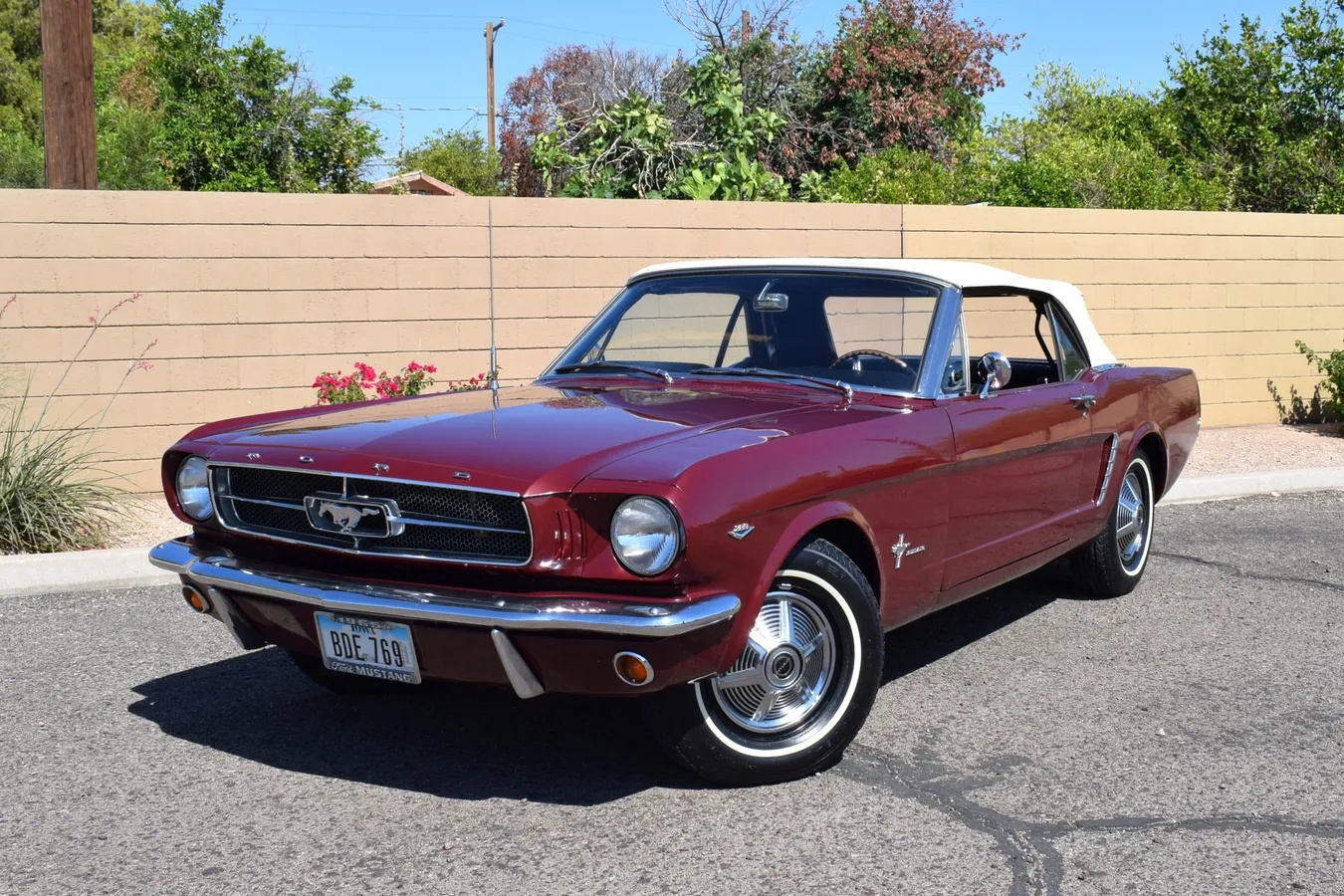 Ford-Mustang-1965-Vintage-Burgundy-Black-9