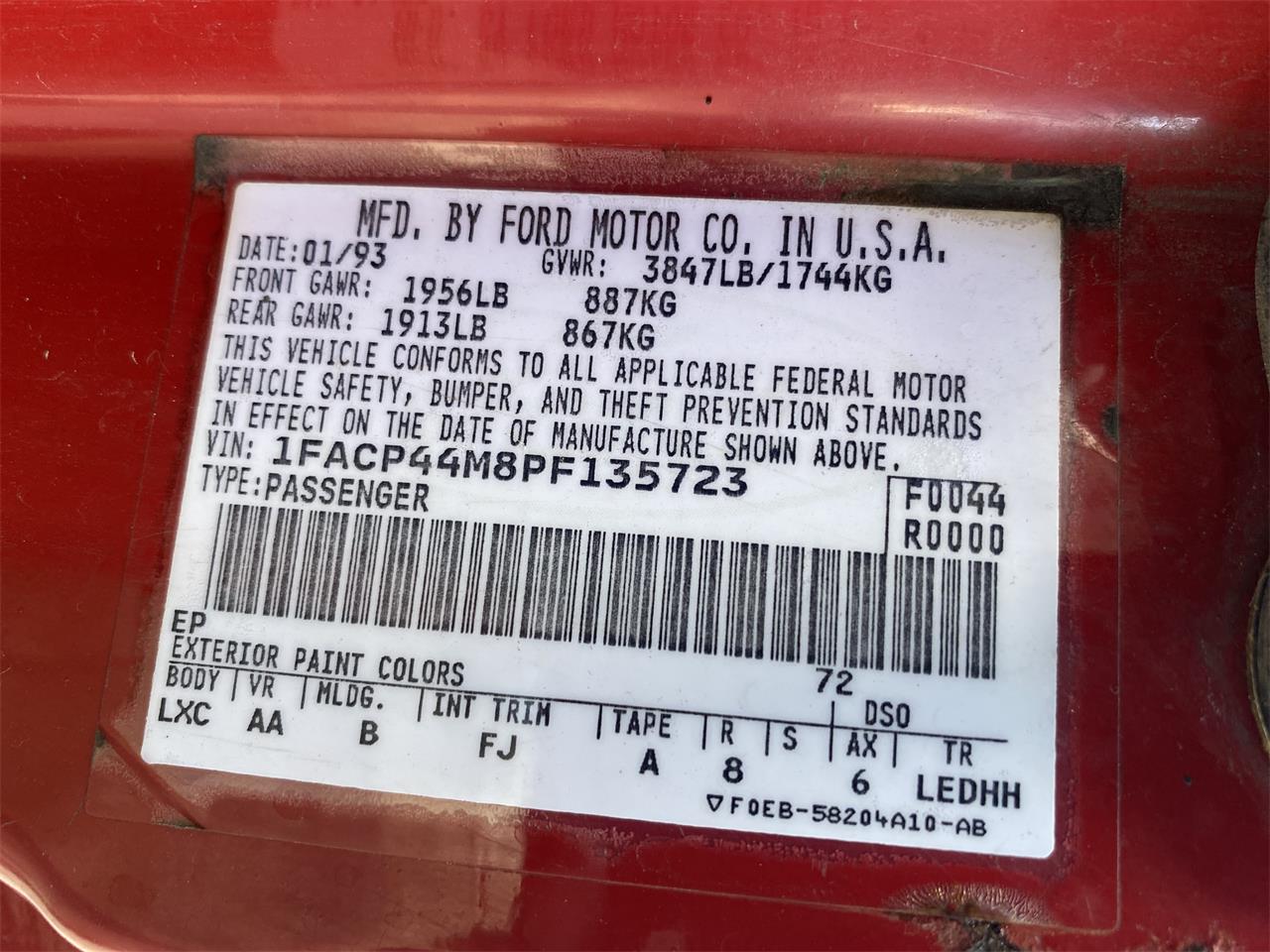 Ford-Mustang-lx-1993-Red-Black-16