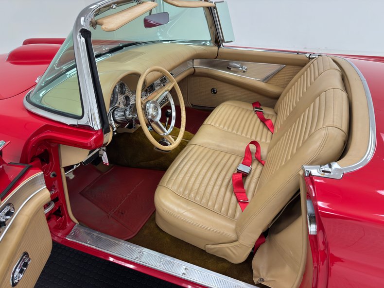 Ford-Thunderbird-1957-Flame-Red-Saddle-44
