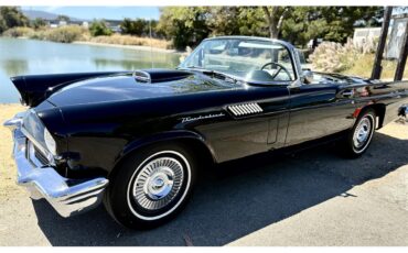 Ford-Thunderbird-1957-Raven-black-Back-and-white-2-tin