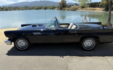Ford-Thunderbird-1957-Raven-black-Back-and-white-2-tin-5