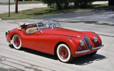 Jaguar-Xk120-1952-Red-Tan