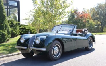 Jaguar-Xk120-1953-Green-Tan