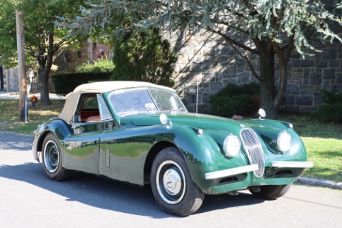 Jaguar-Xk120-1953-Green-Tan-7