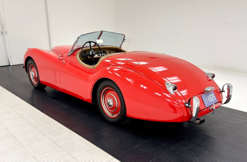 Jaguar-Xk120-1954-Red-Beige-11