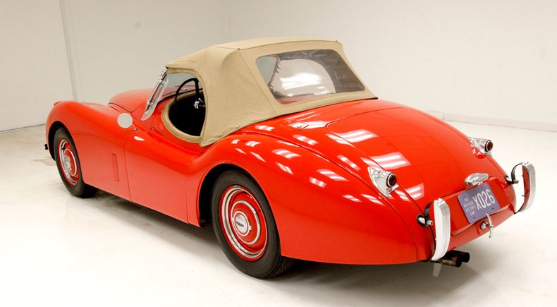 Jaguar-Xk120-1954-Red-Beige-24