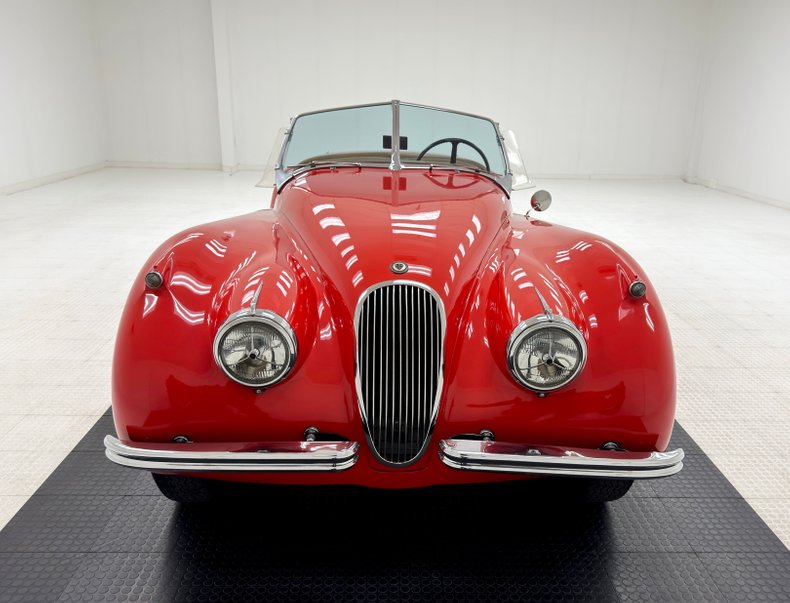 Jaguar-Xk120-1954-Red-Beige-34