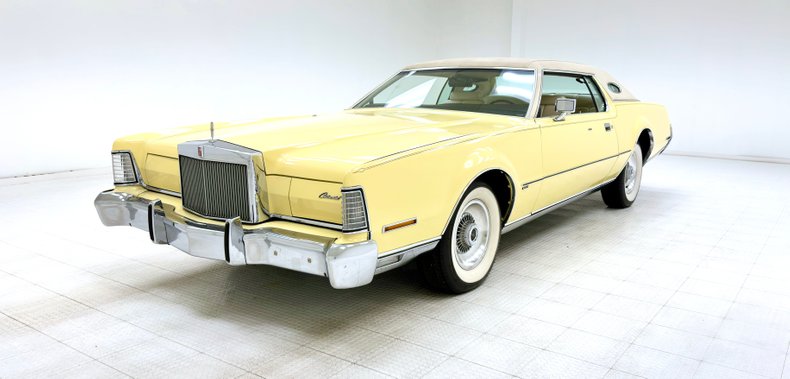 Lincoln-Continental-1973-Yellow-White-46