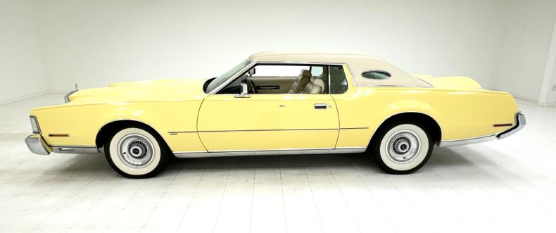 Lincoln-Continental-1973-Yellow-White