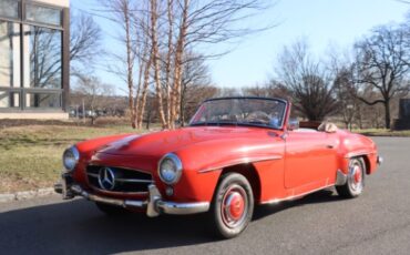 Mercedes-benz-190sl-1956-Red-Tan