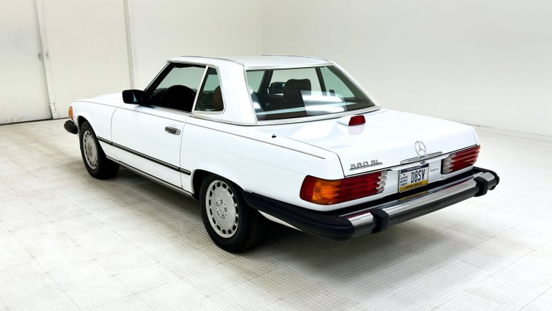 Mercedes-benz-560sl-1987-White-Burgundy-1