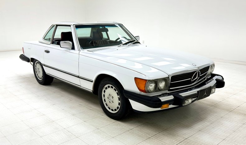 Mercedes-benz-560sl-1987-White-Burgundy-11