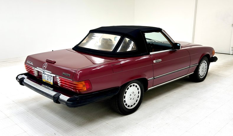 Mercedes-benz-560sl-1989-Garnet-Red-Cream-10