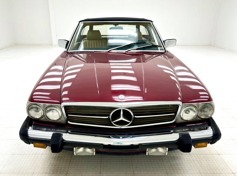 Mercedes-benz-560sl-1989-Garnet-Red-Cream-13