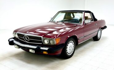 Mercedes-benz-560sl-1989-Garnet-Red-Cream