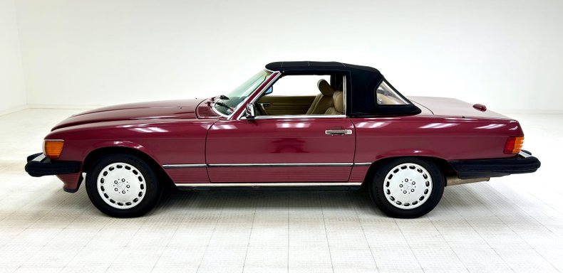 Mercedes-benz-560sl-1989-Garnet-Red-Cream-5