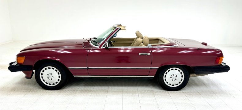 Mercedes-benz-560sl-1989-Garnet-Red-Cream-6