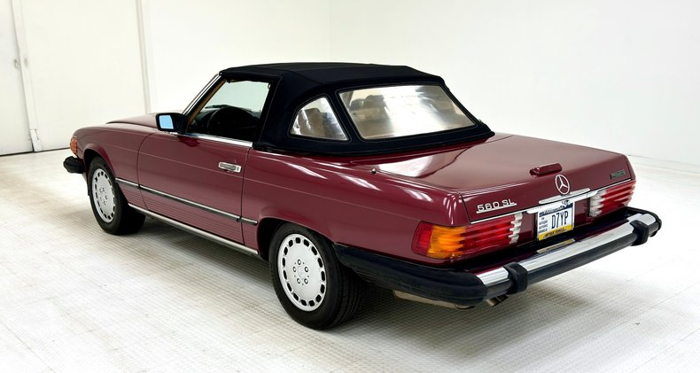 Mercedes-benz-560sl-1989-Garnet-Red-Cream-7