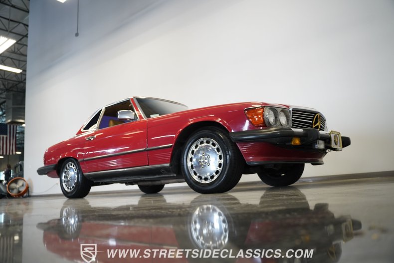 Mercedes-benz-560sl-1989-Signal-Red-Tan-35