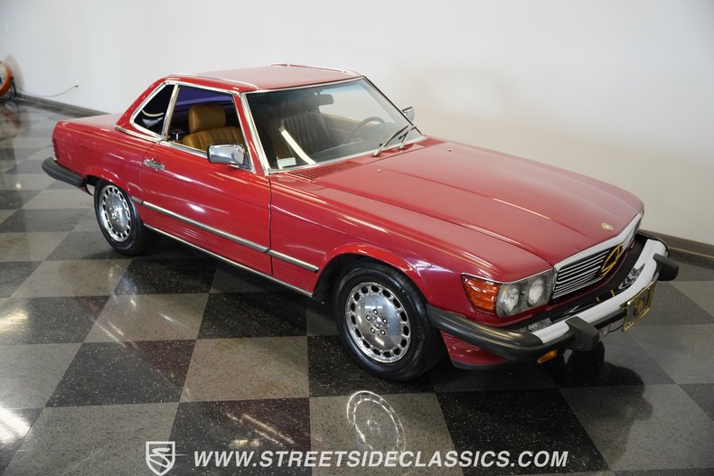 Mercedes-benz-560sl-1989-Signal-Red-Tan-37
